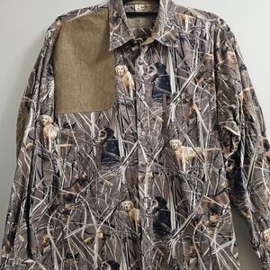 North River Outfitters Hunting Dog Field Shirt Quilted Shooting Patch - Large